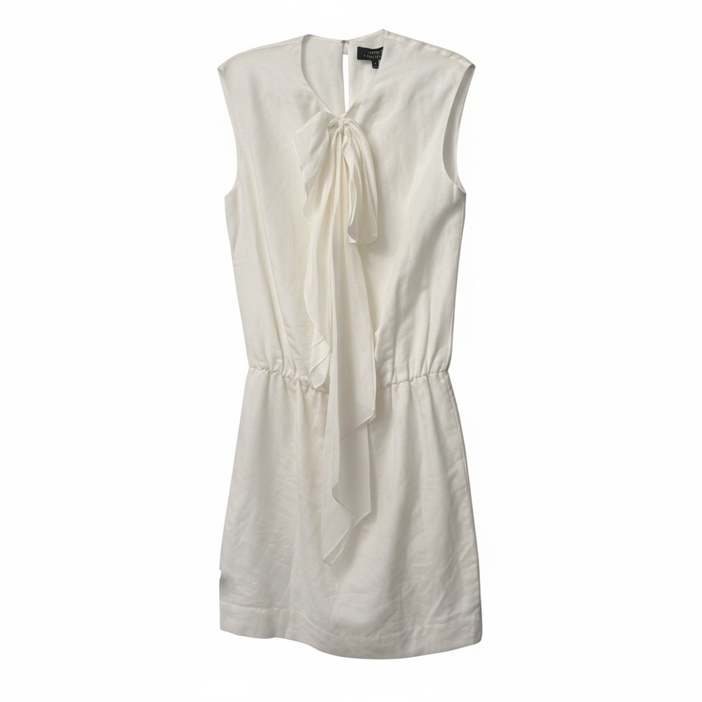 Robert Rodriguez Cotton Silk Dress Ivory Size 8 Quiet Luxury Minimalist Bridal - Picture 2 of 9